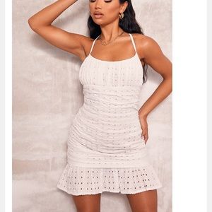 White Strappy Bodycon Dress